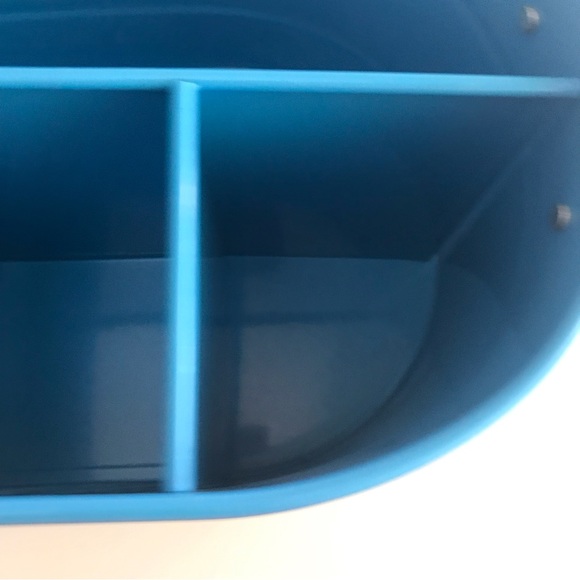 TARGET - Turquoise Enameled Metal Utensil Caddy & Countertop Flatware Organizer - Picture 8 of 16